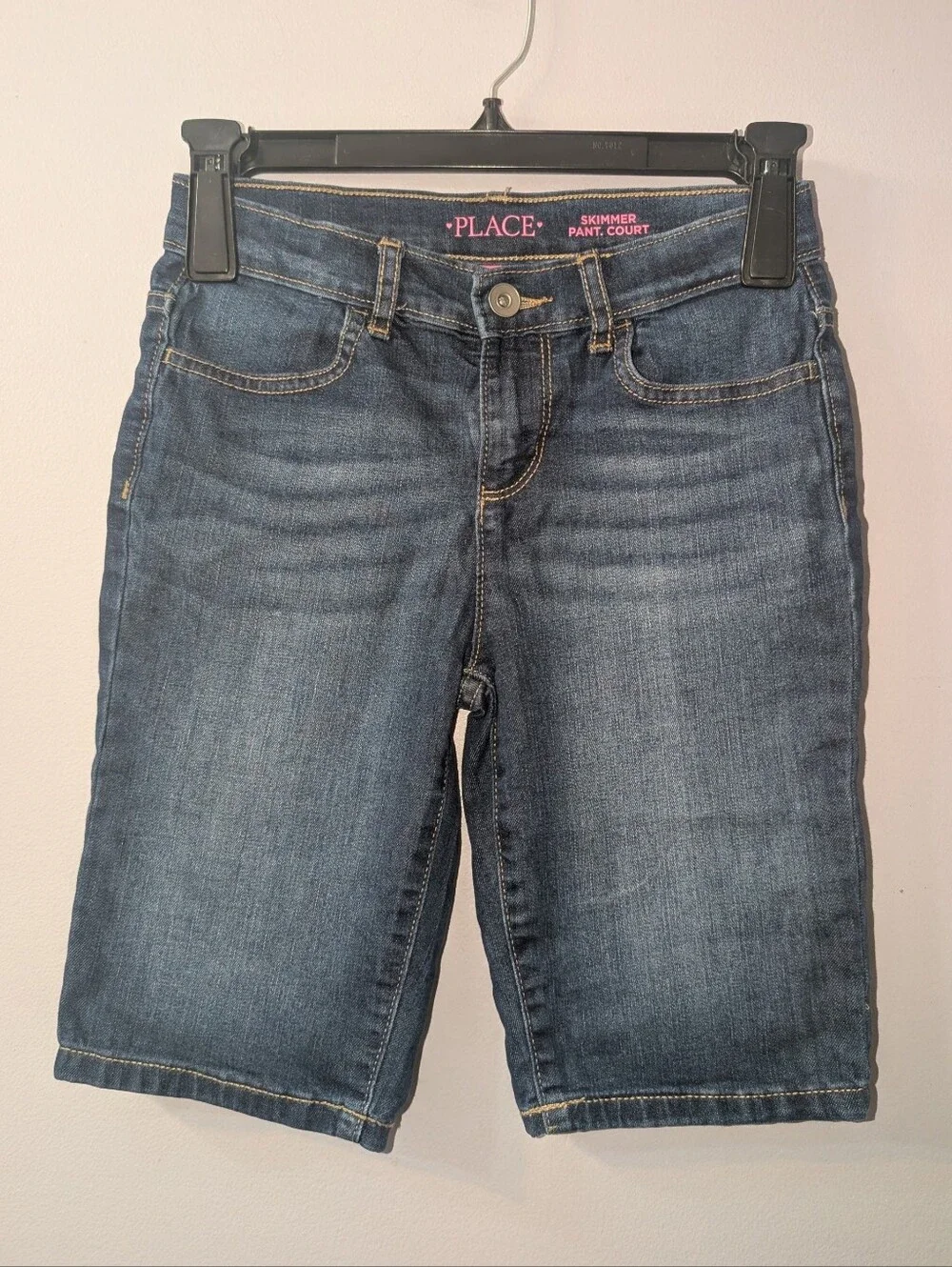 The Children's Place Casual Classic Bermuda Denim Skimmer Shorts Girls- Size 10